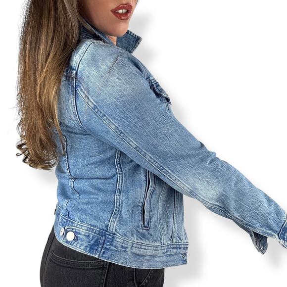 J. CREW light blue wash fitted denim jacket - Picture 5 of 16